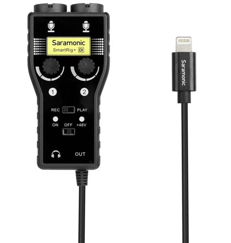 Saramonic SmartRig+ Di XLR Microphone/Guitar Mixer w. Lightning for iPhone/iOS - Picture 1 of 8
