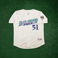 Randy Johnson 1999 Arizona Diamondbacks Men's Home Ivory Jersey w/ Patch (S-3XL)