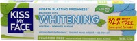 Kiss My Face Toothpaste Whitening Cool Mint 4.5 Ounce (flouride-free) (133ml)... on sale Kiss My Face Toothpaste Whitening Cool Mint 4.5 Ounce (flouride-free) (133ml)... on sale