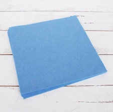 Premium Felt Sheets 10 Pack - 12" x 12" - Lt. Blue - Soft Wool-Like 1.2mm