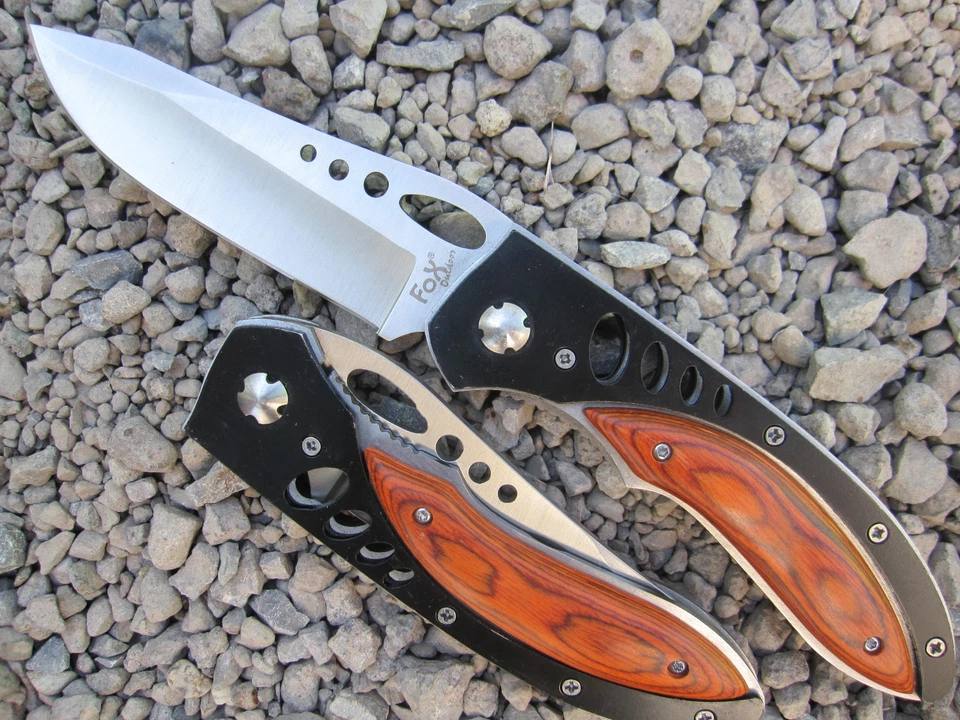 Grosses FOX outdoor Messer EDELHOLZ Einhandmesser Taschenmesser Klappmesser - Bild 4 von 4