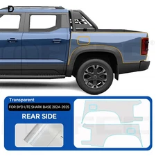 For BYD SHARK 2024 2025 Rear Side PreCut PPF Paint Protection Gloss Clear Film