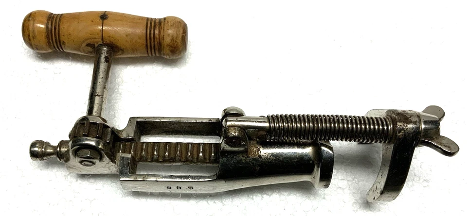 Rare ancien BOUCHE BOUTEILLE BOUCHONNEUSE à crémaillère XIXème oenologie vin - Photo 2/4