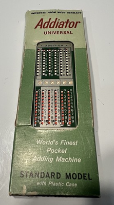 #ad Addiator Universal Adding Machine $17.99