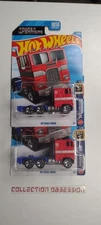 Hot Wheels Transformers Optimus Prime Screen Time 2 Car Set Color Red 