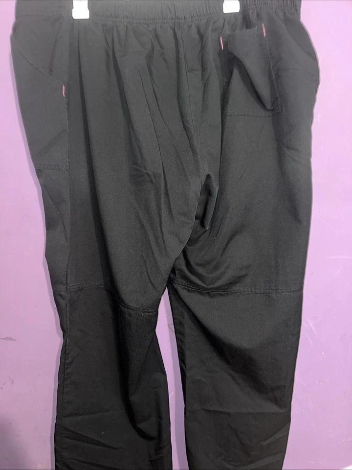 Pantalones Médicos ScrubStar Scrub Star Para Mujer Negros Talla Grande Para Mujer 2XL Exfoliantes Foto 3 de 4