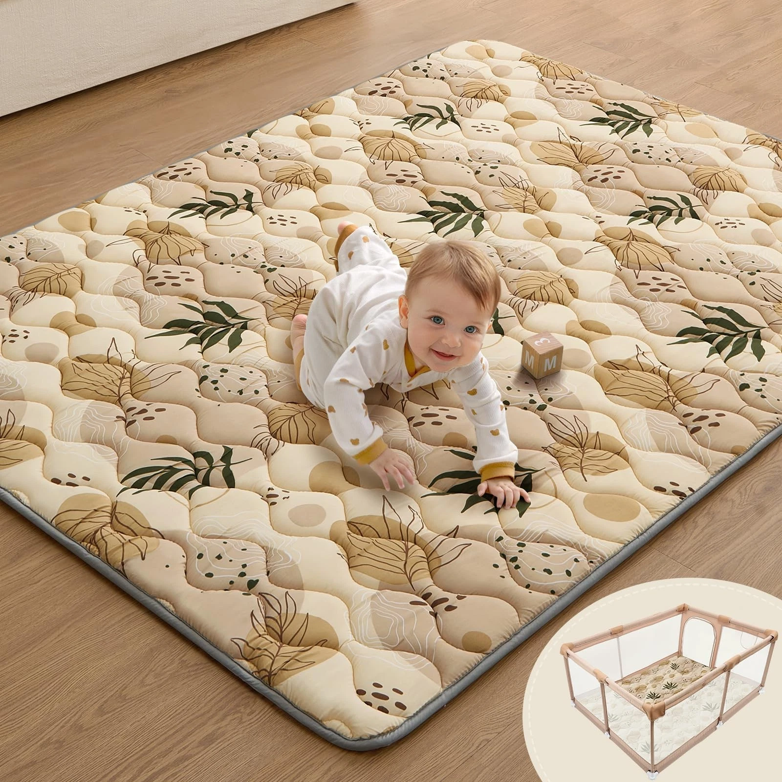 Blissful Diary Baby Play Mats for Floor, 72x48 Inch Extra Thicker & Large Sof...
Opens in a new wind