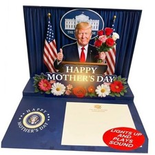 Donald Trump Talking Pop Up Mothers Day Card with Lights  Sound - Plays