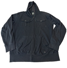 Element Black Zip Up Hoodie Size Large