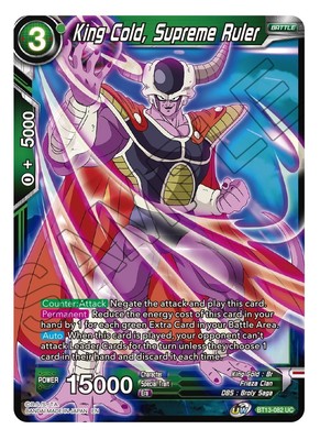 Light Play DBS:M King Cold, Supreme Ruler - BT13-082 - UC - Foil Supreme Rivalry