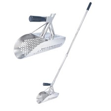 Sand Scoop for Metal Detecting, Heavy Duty Detector Scoop, Long Handle Stainl...