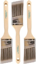 Pro Grade Paint Brush Set - 3-Pack - 2" Angle Brushes for All Latex and Oil Pain