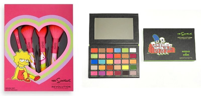 Revolution The Simpsons Summer Of Love Brush Set + Spooktacular Eyeshadow