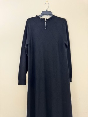NWOT Treasure & Bond Pointelle Long Sleeve Cotton Blend Sweater Dress Size Xxl