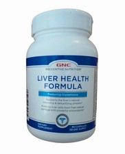 GNC Liver Health Formula 90 Caps 30-day Supply Cleanse Detox Antioxidant - NEW