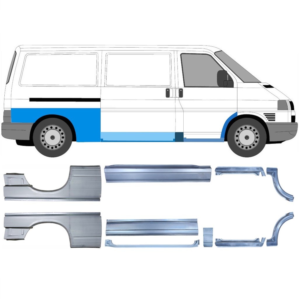 Repair panel set for Volkswagen Transporter T4 1990-2003 / Left+Right