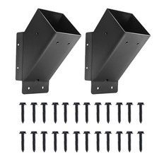 Kit 2pz Staffe pergola in acciaio al carbonio 45 gradi per uso gazebo e pergola