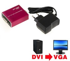 DVI To VGA Converter - HIGH RESOLUTION DVI PC / VGA SCREEN 