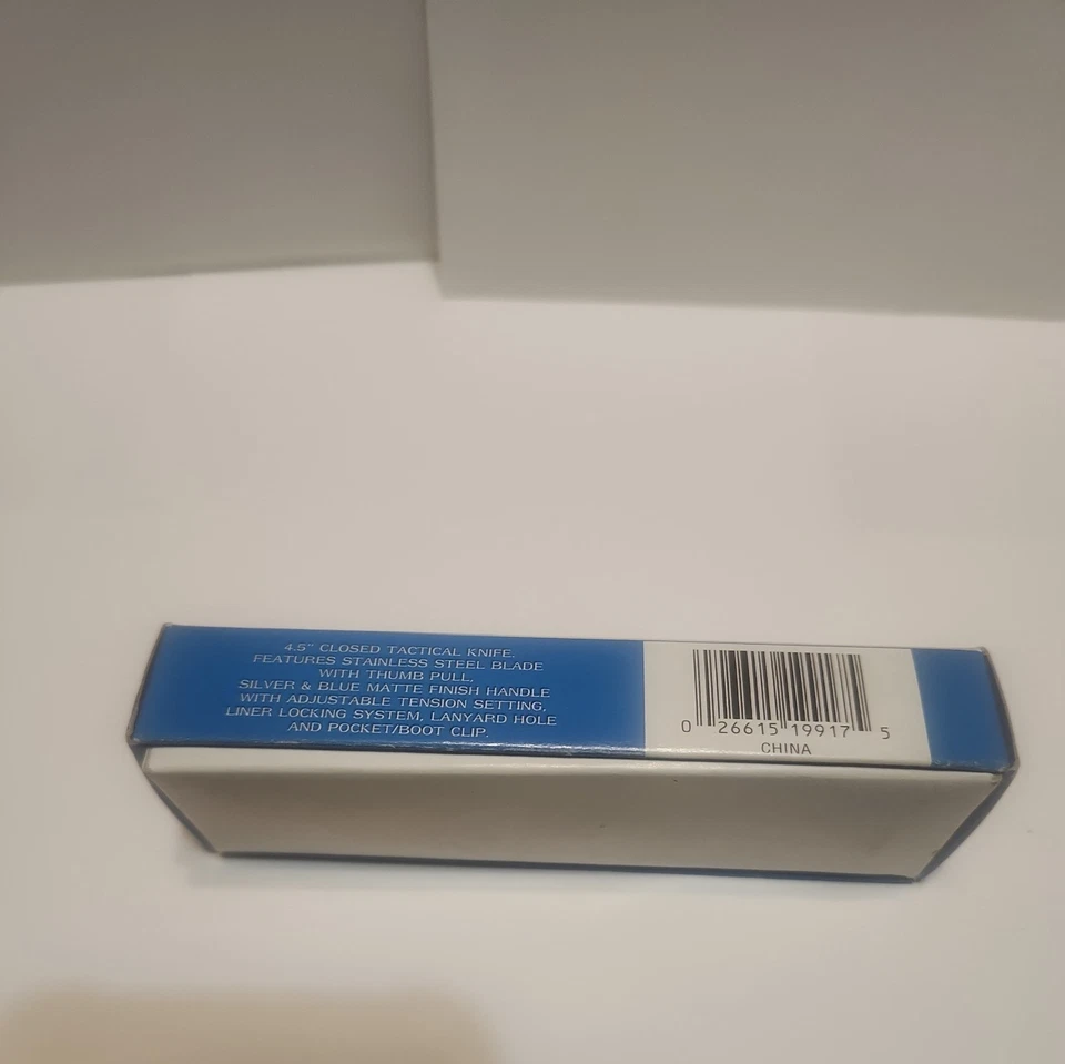 Cuchillo táctico especializado FROST #15-912BL 4,5 PULGADAS RECON CLIP DE ACERO INOXIDABLE NUEVO EN CAJA Foto 4 de 4