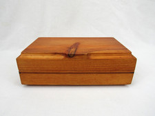 Handmade Cedar Lined Wood keepsake Box OOAK 10"