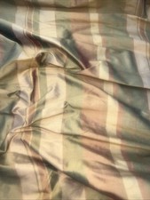 Dupioni Stripes 100 Silk Fabric 54" Wide, By Yard 208 Sold By The Yard