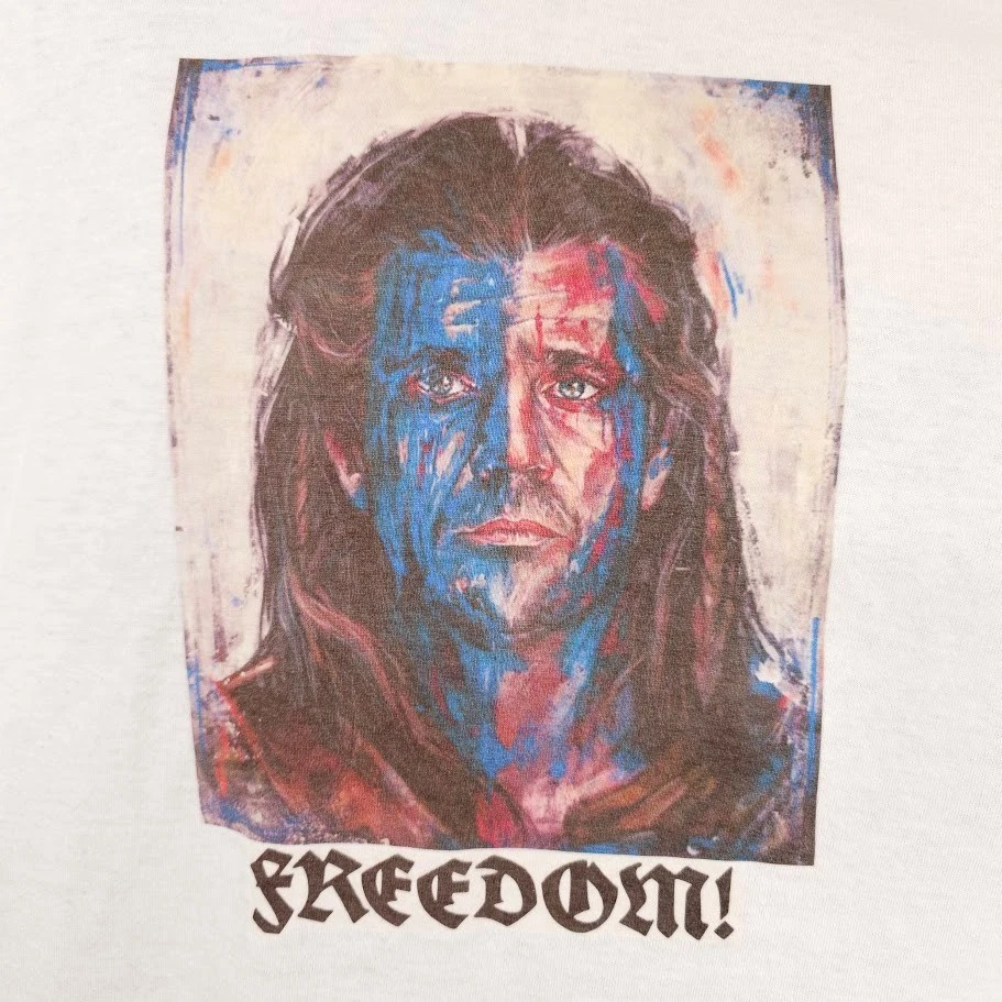 Vintage Braveheart T Shirt Mens Size 2XLT Tall White Y2K Freedom Mel Gibson - Image 3 of 4
