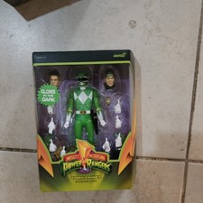 Mighty Morphin Power Rangers Super7 Ultimates Green Ranger Glow Figure Mmpr
