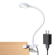 Clip on Reading Light for Desk Bed Headboard Color Changeable White