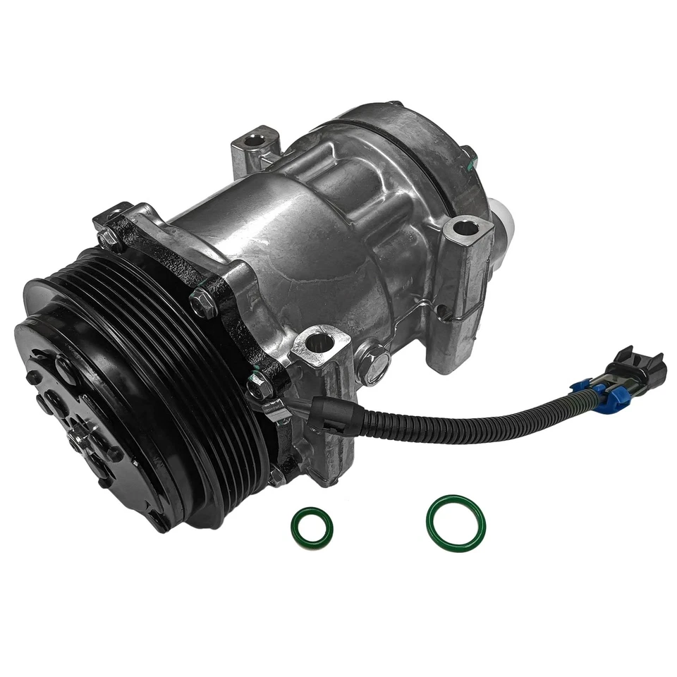 Compresor de aire acondicionado con embrague apto 2004-10 para International Harvester 7500 4800 CO4815C Foto 3 de 4