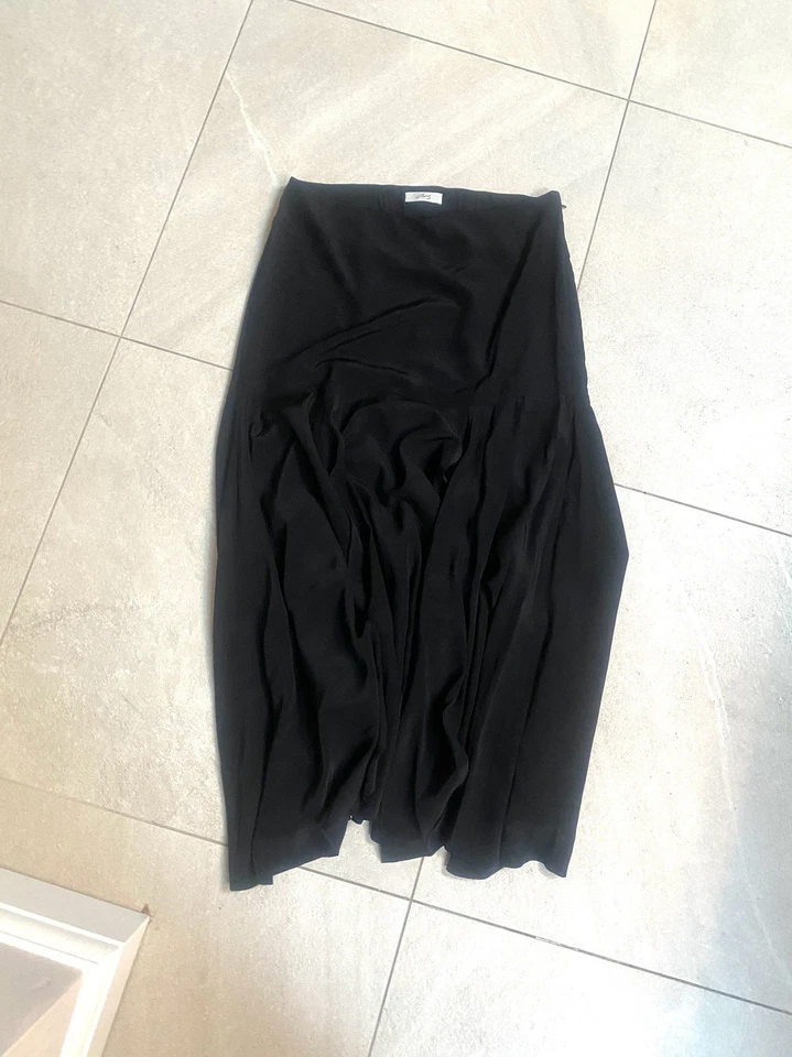 COS Atelier Black Silk Flared Maxi Skirt, Brand New, Size 14, RRP £225 - Image 2 of 3
