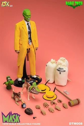 New DARK TOYS DTM008 1/6 The Man Mask Jim Carrey Deluxe Version 2.0 In Stock