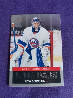 2021-22 Upper Deck Series 1 Ilya Sorokin Debut Dates #DD-22 New York Islanders