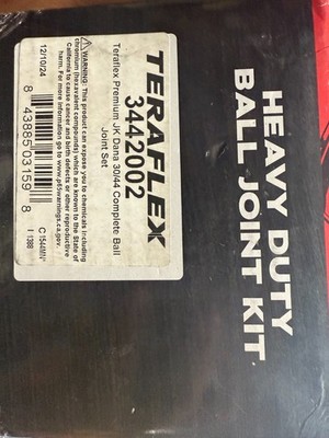 TeraFlex 3442002 Ball Joints (Premium JK Dana 30/44 Ball Joint Kit)