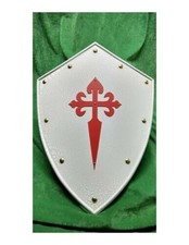 Armure de chevalier Halloween - épée chauffante de templier et bouclier de cr...