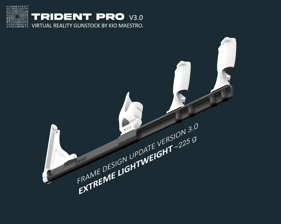 TRIDENT PRO V3.0 VR Gunstock - Meta Oculus Quest 3 / Quest 2 / Quest Pro - Image 2 of 4