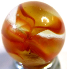 Vintage Vitro Agate Hybrid Cat s Eye Marble .60 MINT 725.037