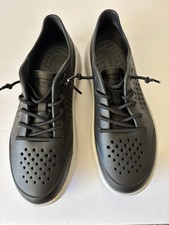 Men  s Crocs LiteRide Pacer Black Rubber Mesh Lace Up Sneakers Size 9