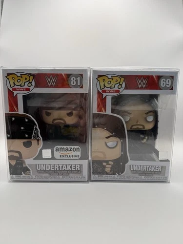 Funko Pop! WWE Undertaker Amazon Exclusive Vinyl Figures #81 & #69