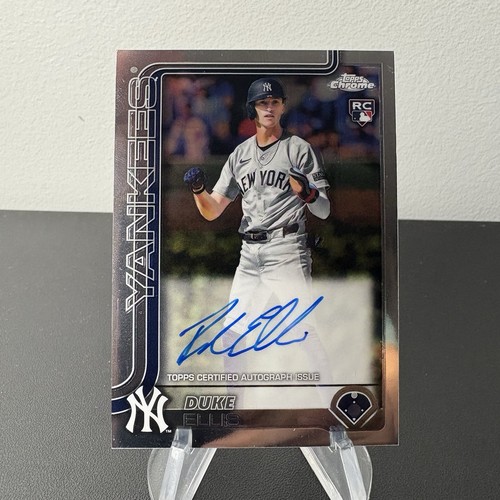 2025 Topps Chrome Duke Ellis Rookie Auto New York Yankees RC Karte