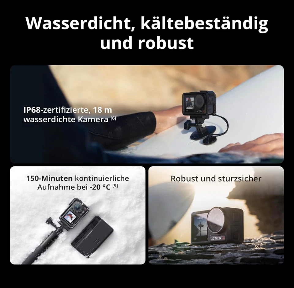 DJI Osmo Action 4 Adventure Combo 4K 120fps Action Cam Camera NEW ORIGINAL BOX - Image 3 of 4