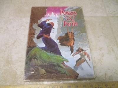 Powers and Perils Box Set Avalon Hill Company 1983 Without Dice RPG Game VTG