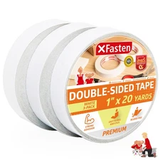 Double Sided Tape, Removable, 1-Inch by 20-Yard (Pack of 3) Ideal as a Gift W...