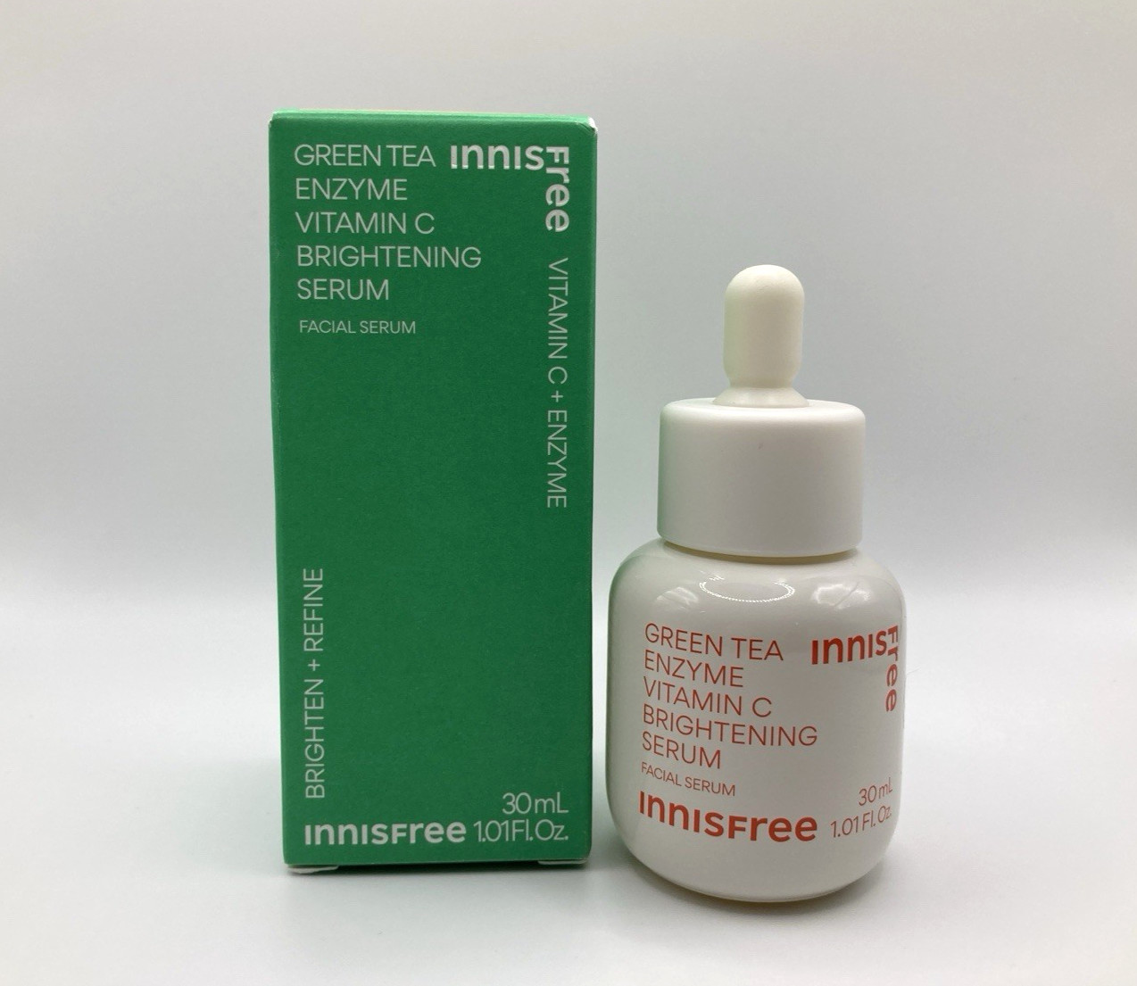 INNISFREE Green Tea Enzyme Vitamin C Brightening Serum 30ml ~ Exp:10/2027 ~ BNIB
