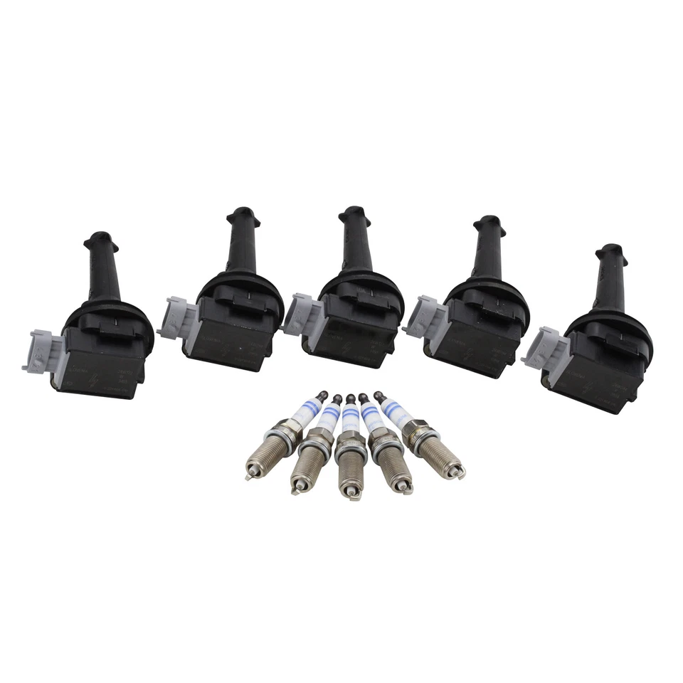 Bosch Kit de 5 bobinas de encendido y 5 bujías de iridio para Volvo C30 C70 S40 V50 V70 Foto 2 de 4
