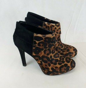 ladies leopard booties