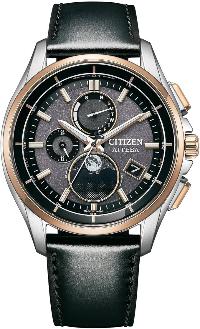 シチズン CITIZEN WATCH ATTESA BY1004-17X Citizen BY1004-17X Attesa Moon Phase Titanium Eco-Drive Radio