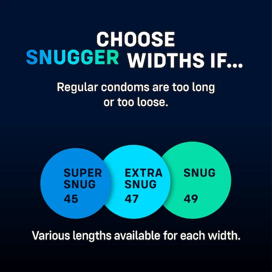 My One Snug Sampler💋Condones de protección masculina lubricados con látex sexual paquete de 3 Foto 3 de 3