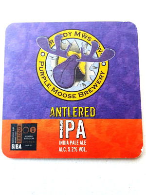 PURPLE MOOSE BREWERY - Holunderblüten Ale / IPA ... Cat No'16 Bierdeckel / Untersetzer