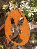 Edelrost Osterei Hase Schnuffel Ostereier Metall Rost Dekoration Ostern FrüHling