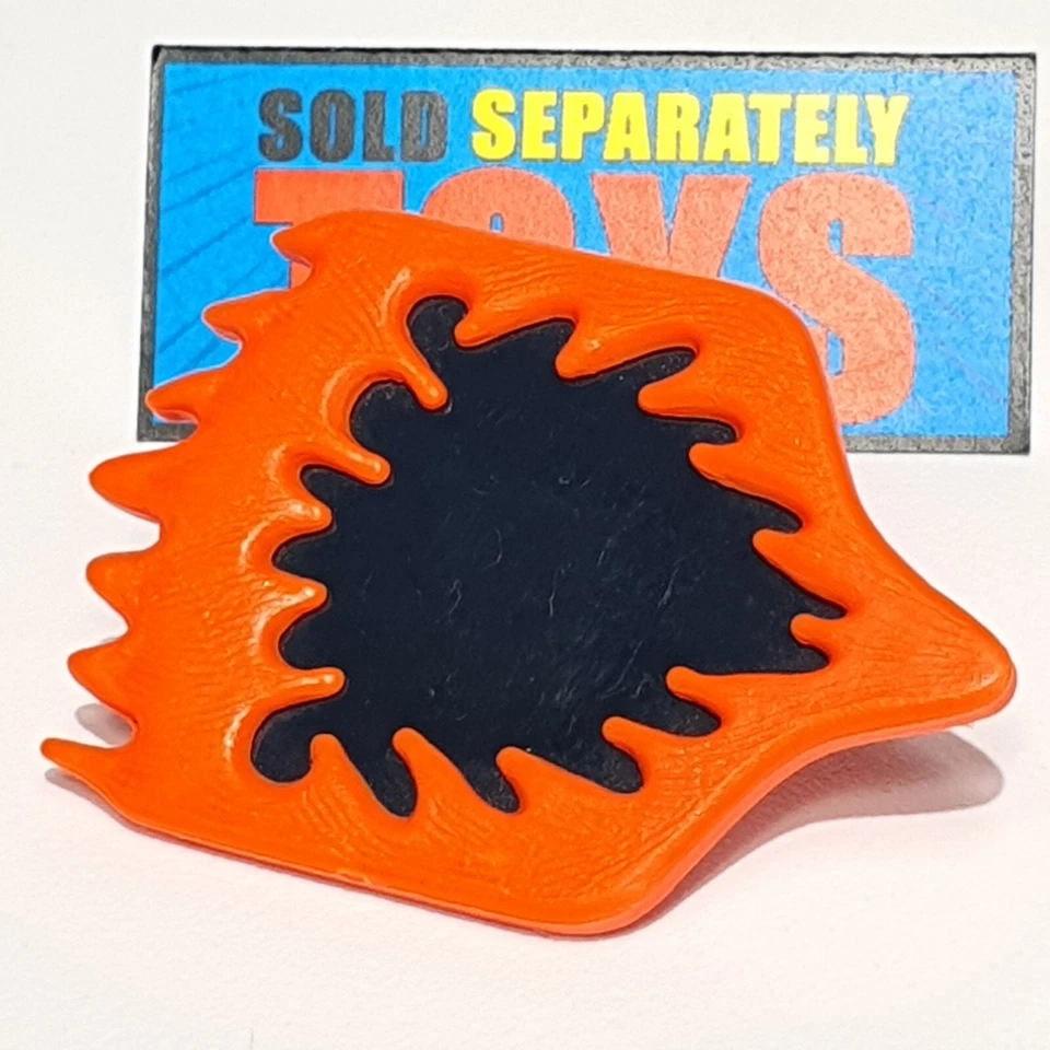 Super Naturals Burnheart SHIELD original 1987 Tonka naranja arma accesorio C Foto 3 de 4